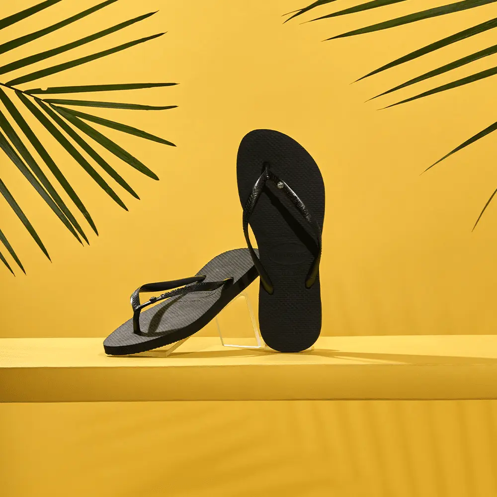 Women's Slim Crystal Flip Flops - Image 7