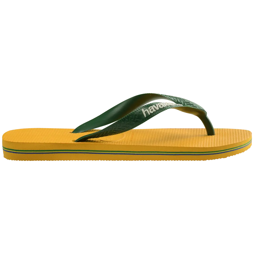 Men's Brazil Logo Flip Flops - Image 6