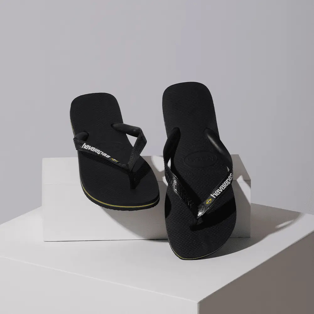 Men's Brazil Logo Flip Flops - Image 7
