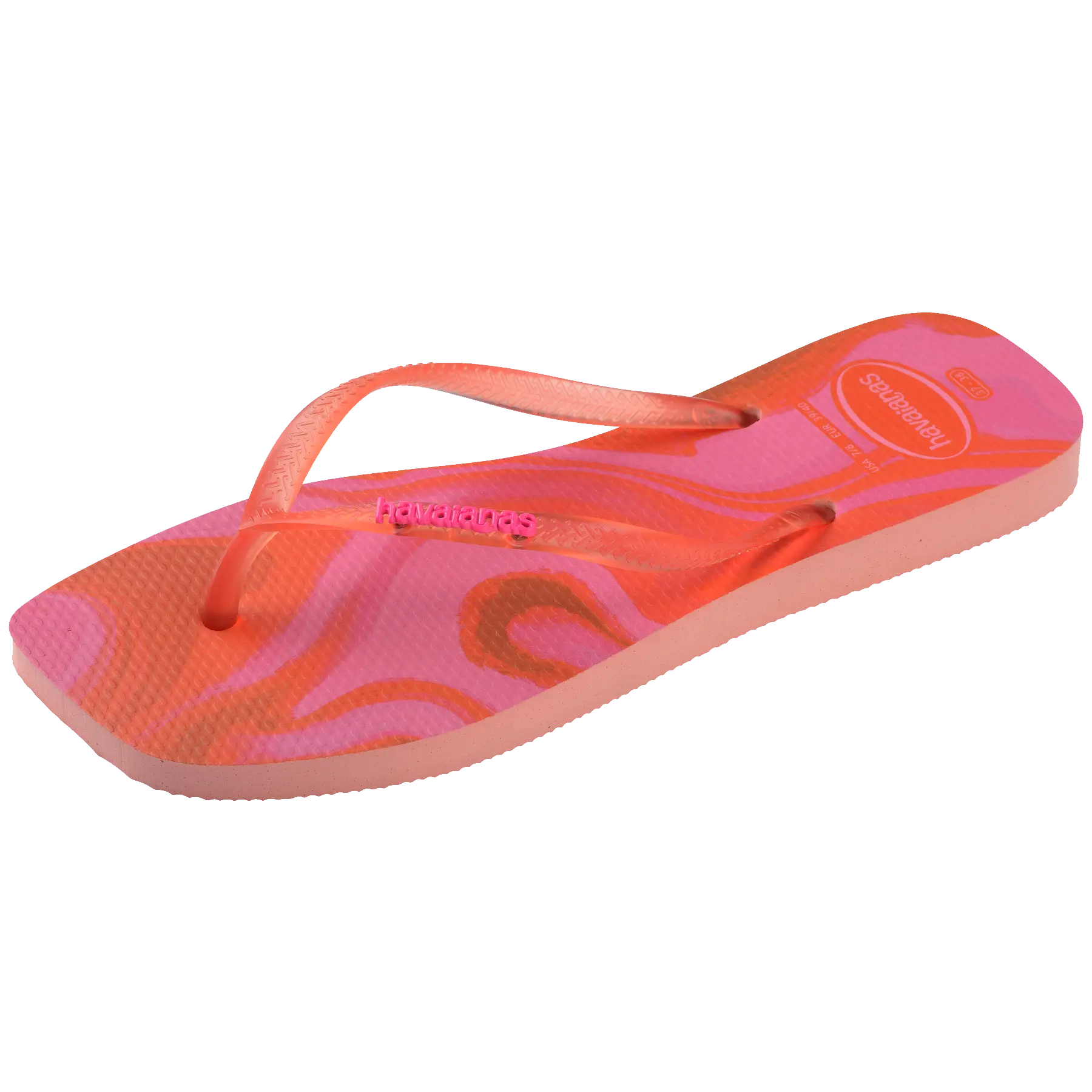 Women's Slim Square Jelly Flip Flops - Image 6